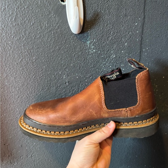 Men’s Georgia Boot Brown Leather Chelsea Boots main image 7